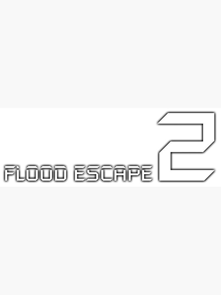 Flood Escape 2 Logo Greeting Card By Crazyblox Redbubble - roblox escape 2