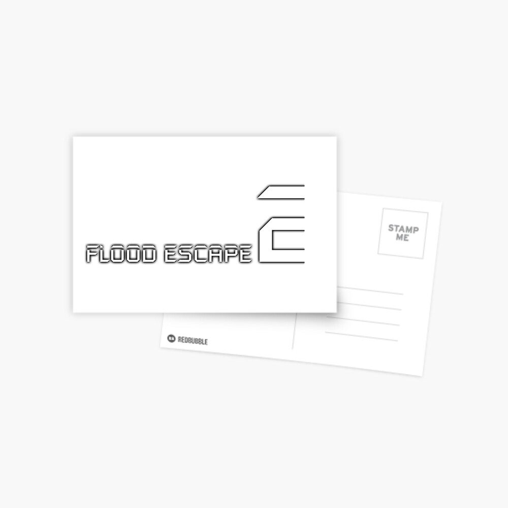 Flood Escape 2 Logo Greeting Card By Crazyblox Redbubble - flood escape 2 logo sticker roblox