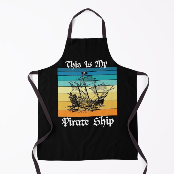 Item preview, This Is My Pirate Ship Old Sail Boat Vintage Jolly Roger Skull Flag designed and sold by TheInkElephant.