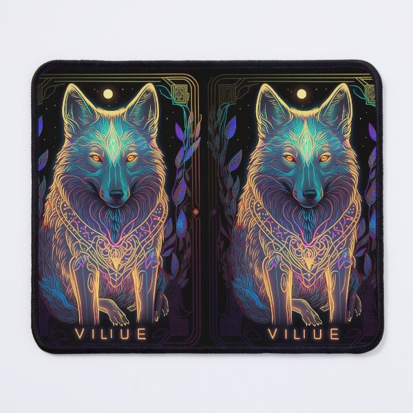 Item preview, Glowing tarot wolf god designed and sold by Visual-wallart.