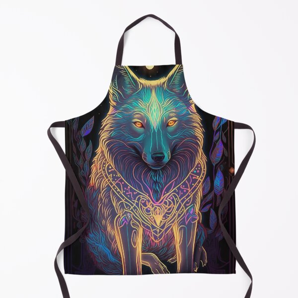 Item preview, Glowing tarot wolf god designed and sold by Visual-wallart.