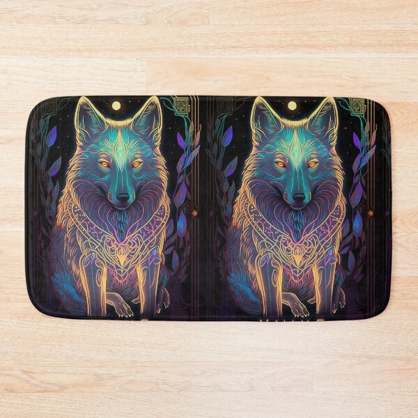 Item preview, Glowing tarot wolf god designed and sold by Visual-wallart.