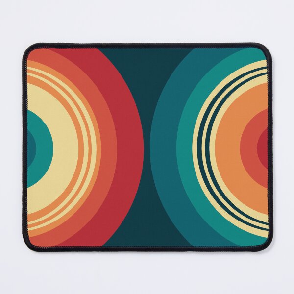 Item preview, Colorful double semicircles in retro style designed and sold by BattaAnastasia.