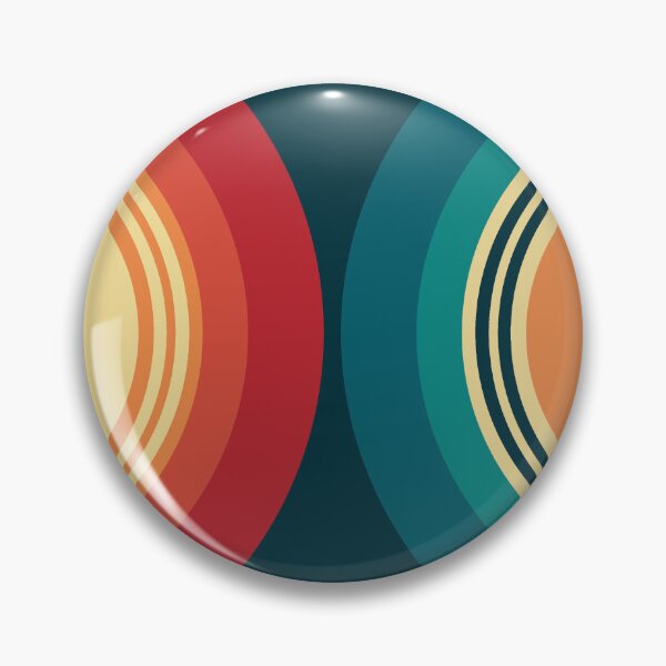 Item preview, Colorful double semicircles in retro style designed and sold by BattaAnastasia.