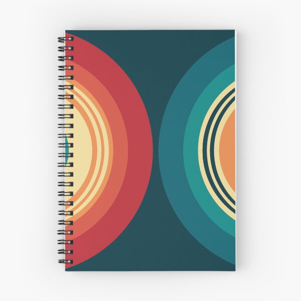 Item preview, Colorful double semicircles in retro style designed and sold by BattaAnastasia.
