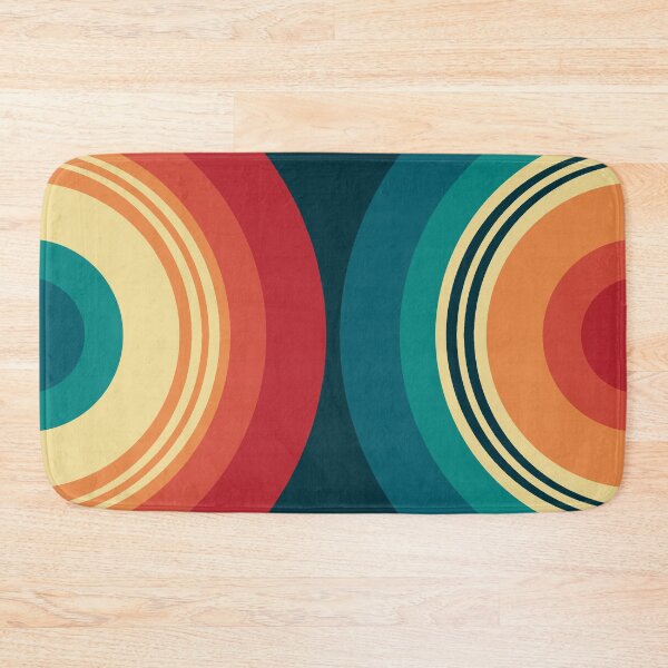 Item preview, Colorful double semicircles in retro style designed and sold by BattaAnastasia.