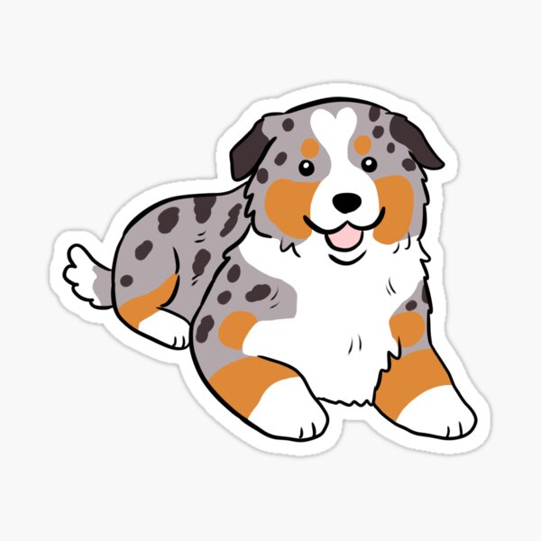 Artikel-Vorschau von Schneiden Sie den kleinen Australian Shepherd-Welpen, designt und verkauft von Yarafantasyart.