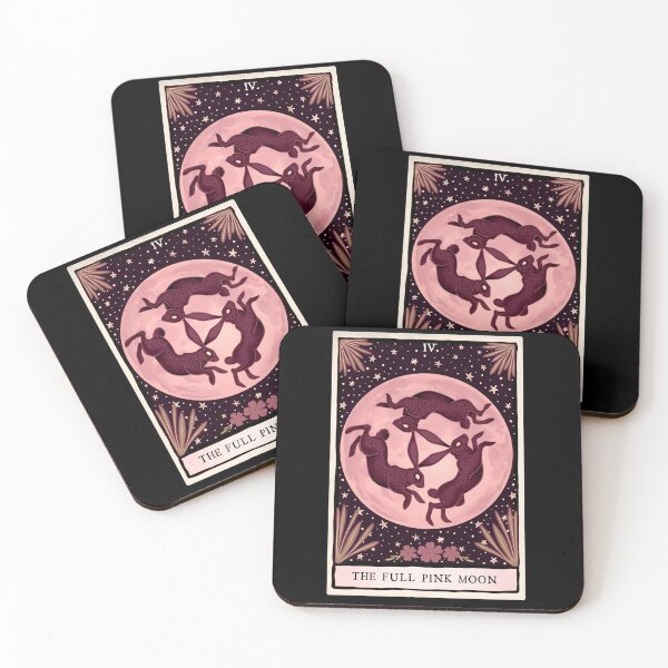 Item preview, The Full Pink Moon Tarot Card designed and sold by CattGDesigns.