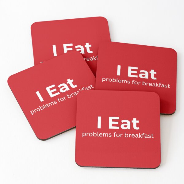 Item preview, I Eat Problems For Breakfast (red) designed and sold by ArtifyAvangard.