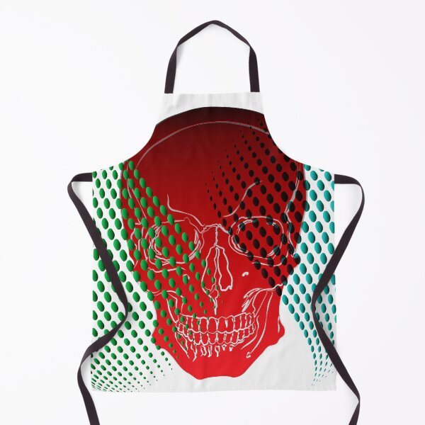 Item preview, Skull with green and blue dots designed and sold by Bigrow.