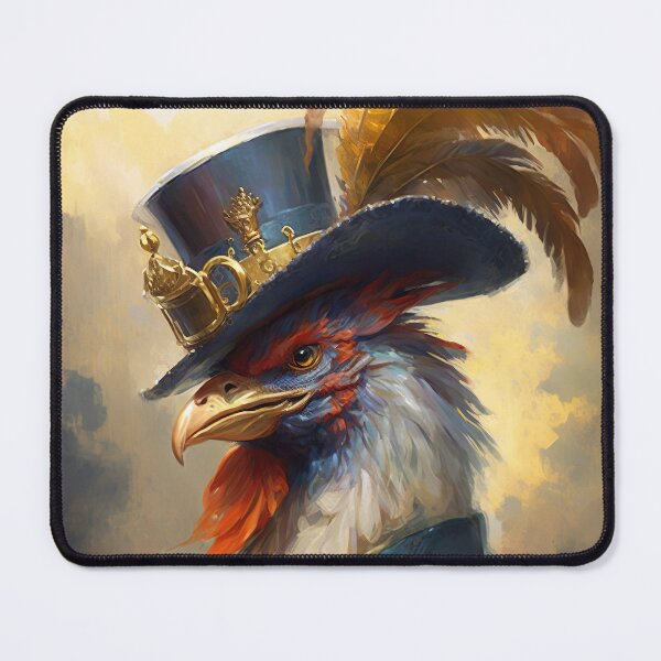 Item preview, ROOSTER Portrait, Pet Portrait Royal, Renaissance Animal Painting,  Pet Lover Gif, AI art, Print Art designed and sold by XIX361ART.