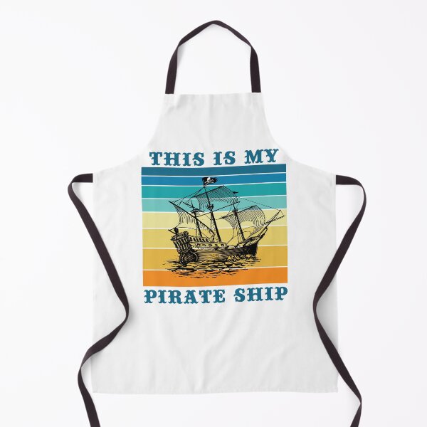 Item preview, This Is My Pirate Ship Old Sail Boat Vintage Jolly Roger Skull Flag designed and sold by TheInkElephant.