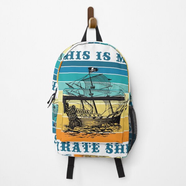 Item preview, This Is My Pirate Ship Old Sail Boat Vintage Jolly Roger Skull Flag designed and sold by TheInkElephant.