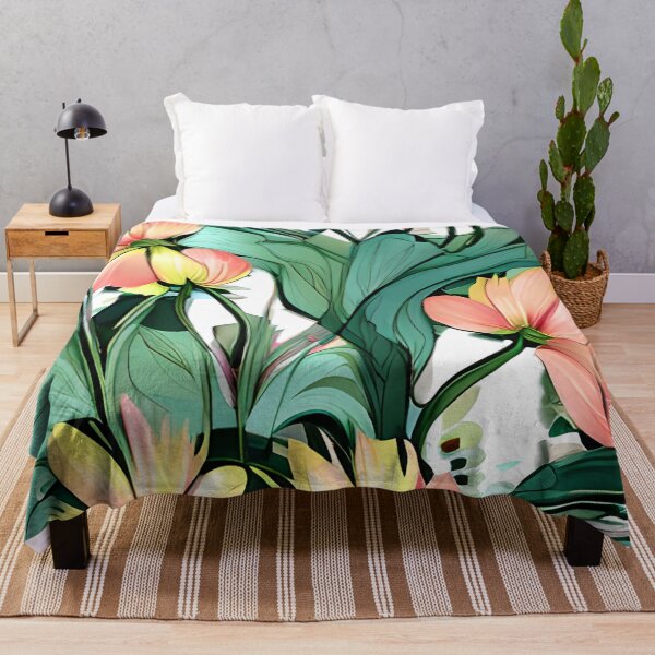 Item preview, Vivid pink abstract flowers designed and sold by FGCART.