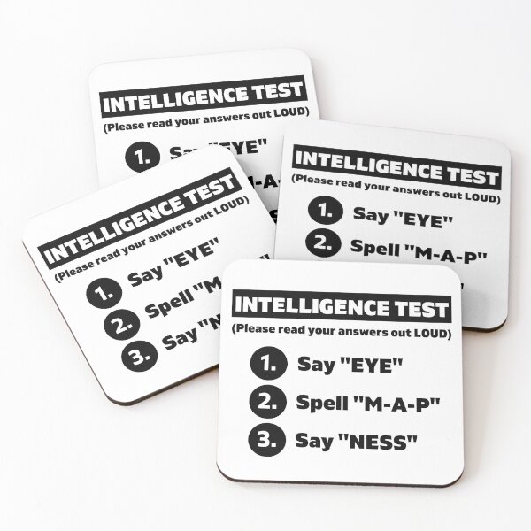 Item preview, Intelligence Test Say Eye M A P Ness funny dad parents joke designed and sold by BilalArt95.