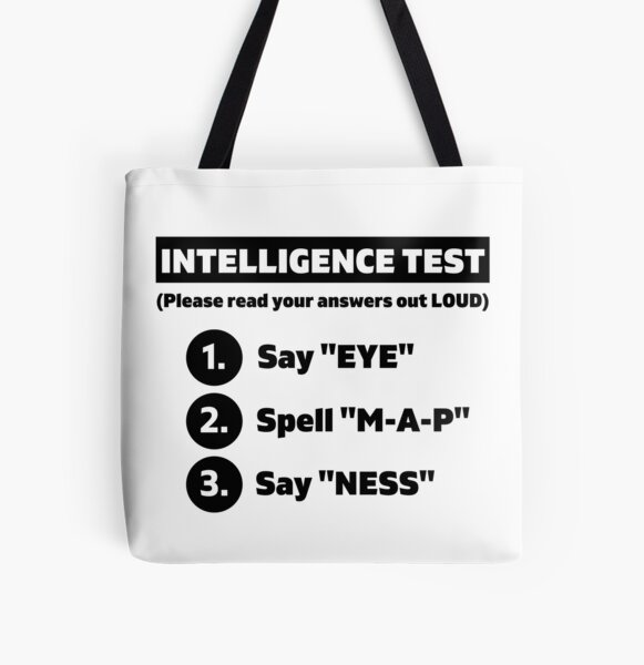 Item preview, Intelligence Test Say Eye M A P Ness funny dad parents joke designed and sold by BilalArt95.