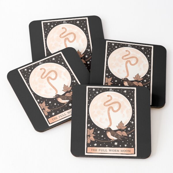 Item preview, The Full Worm Moon Tarot Card designed and sold by CattGDesigns.
