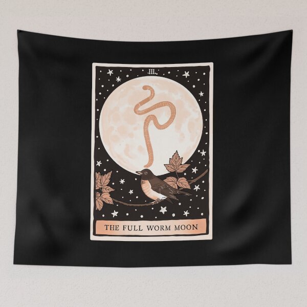 Item preview, The Full Worm Moon Tarot Card designed and sold by CattGDesigns.