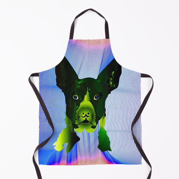 Item preview, Dog head on Red and blue lines designed and sold by Bigrow.