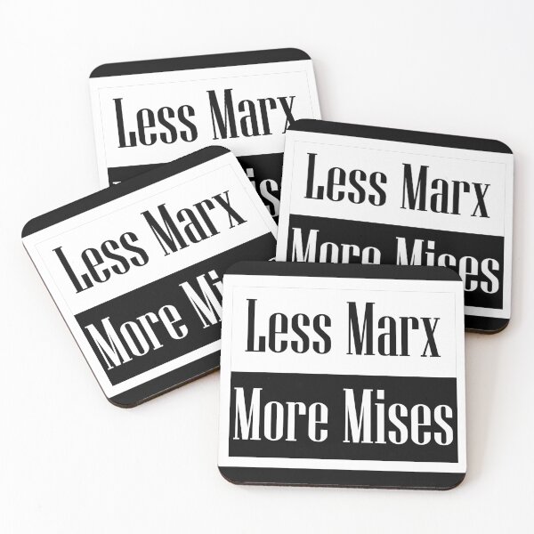 Item preview, Less Marx More Mises Print designed and sold by domkakuzu.
