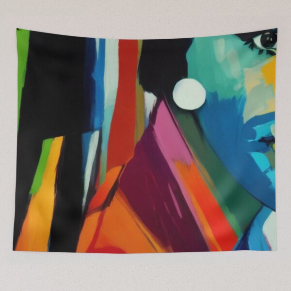 Item preview, Fau face blue  designed and sold by CoolbreezzArt.