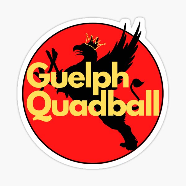 "Guelph Quadball Logo" Sticker for Sale by noellethebird Redbubble