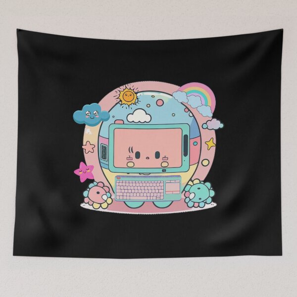 Item preview, Kawaii Cute Personal Computer Rainbow Pastel  designed and sold by Sasikharn.