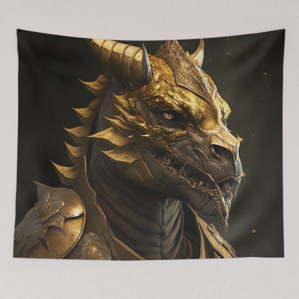 Artikelvorschau, Drachen-Gott-Leinwand-Druck Buntes modernes digitales Kunst-Plakat entworfen und verkauft von Acnologiaa.