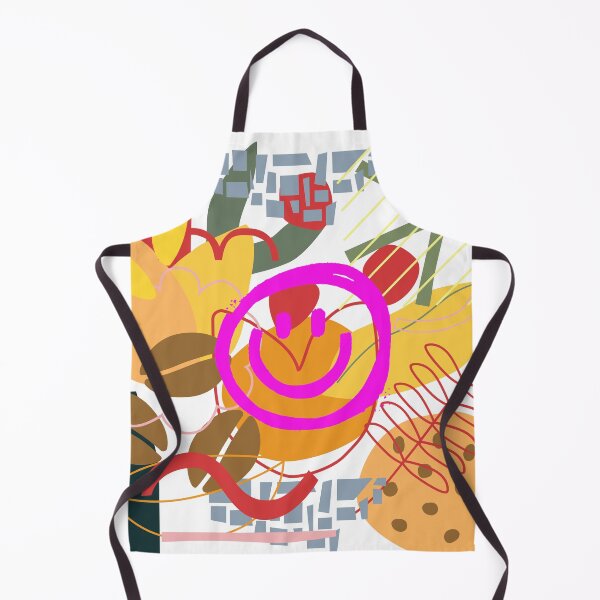 Item preview, granos de café resumen colores líneas collage sonrisa cara diseño gráfico designed and sold by hui-wen kuo.