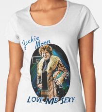 Camiseta premium de cuello ancho Ámame sexy