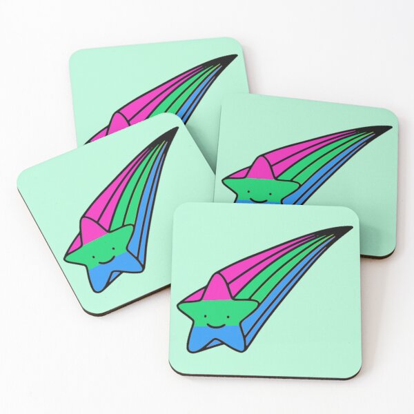 Item preview, Poly Pride Shooting Star designed and sold by everything4eva.