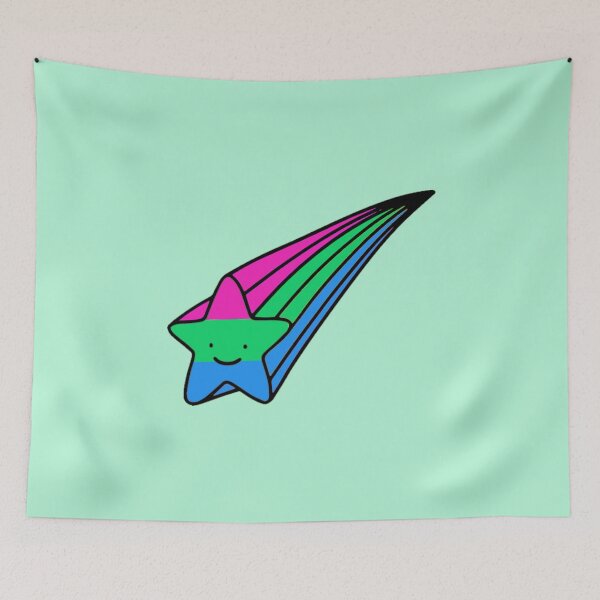 Item preview, Poly Pride Shooting Star designed and sold by everything4eva.