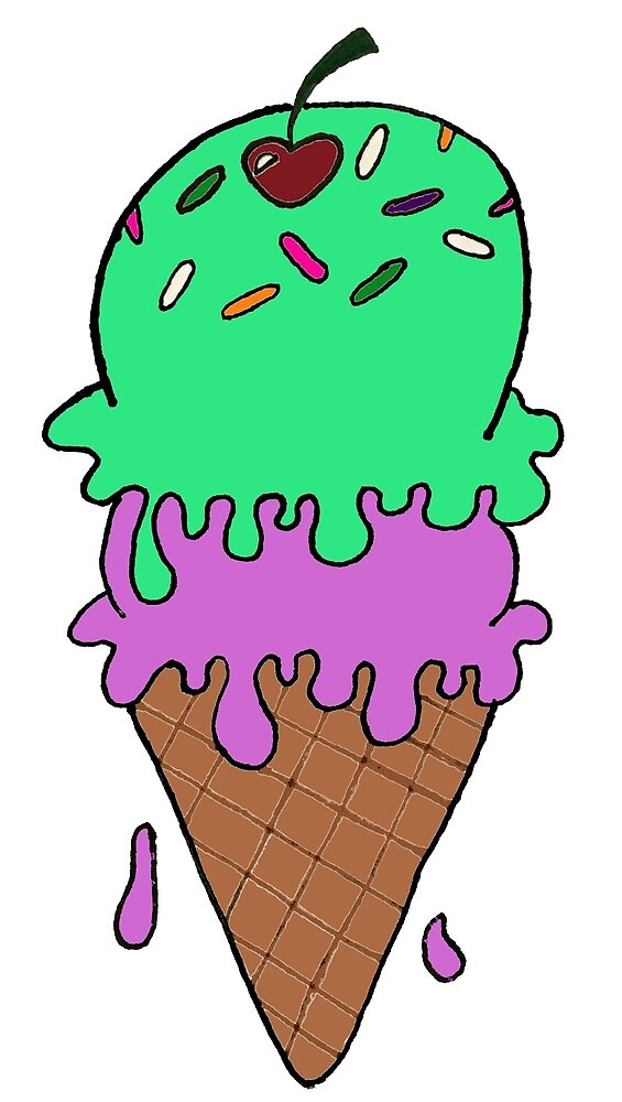 Strawberry Double Scoop Poster  Ice cream art, Ice cream poster, Ice cream  illustration