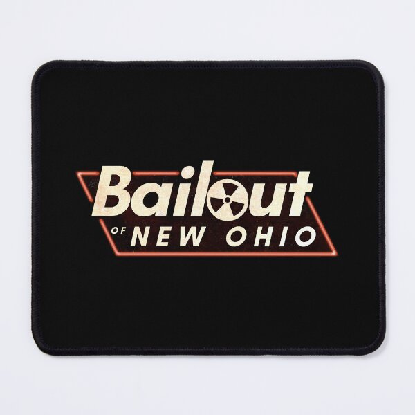Item preview, Bail Out of New Ohio Rusted Neon Sign - Ohio Meme - Ohio Train Derailment Parody designed and sold by MillennialMemer.