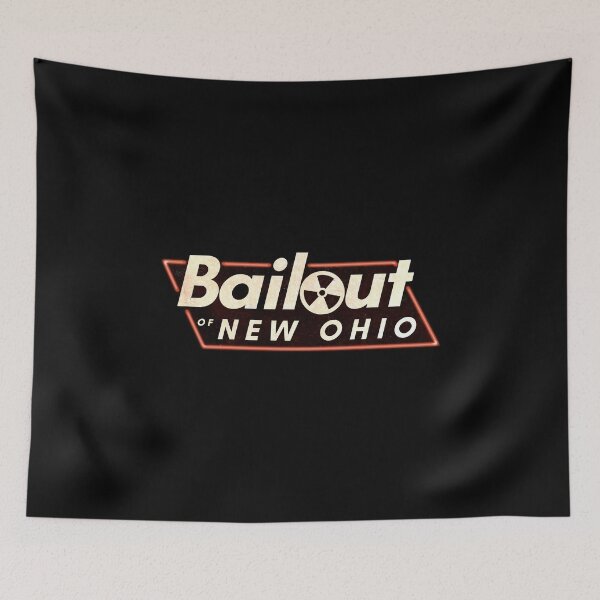 Item preview, Bail Out of New Ohio Rusted Neon Sign - Ohio Meme - Ohio Train Derailment Parody designed and sold by MillennialMemer.