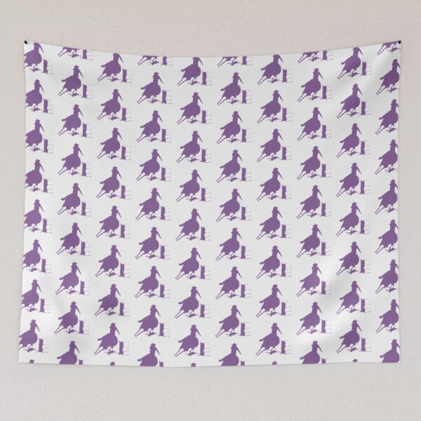 Item preview, Purple barrel racing horse female rider designed and sold by Stuffnthingz.