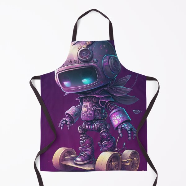 Item preview, ai Robot Anime Robot Art Purple Robot Skateboard Robot Kids Anime Robot designed and sold by Art.Fusion.Studio.