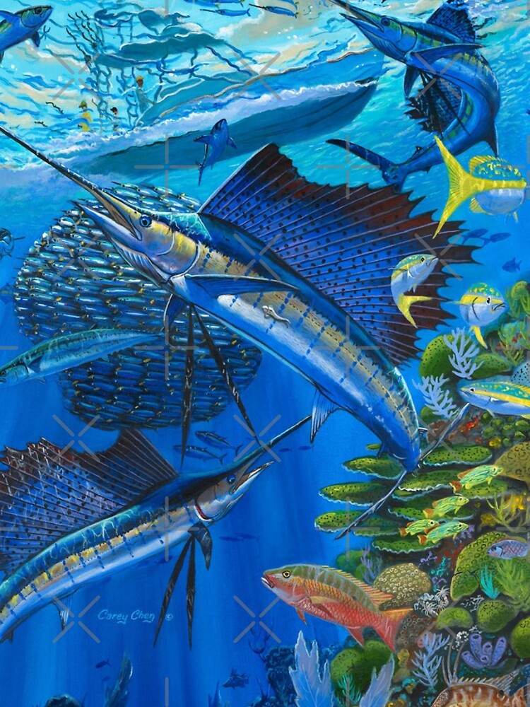Imagen 4 de 4, Funda de iPhone con la obra Sailfish Reef, diseñada y vendida por Bluemarlin.