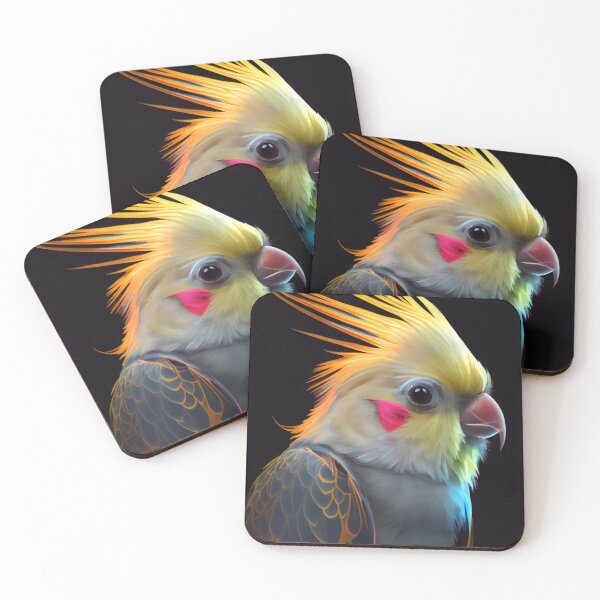 Item preview, Fluorescent Exotic Cockatiel Bird designed and sold by mcmtdesigns.