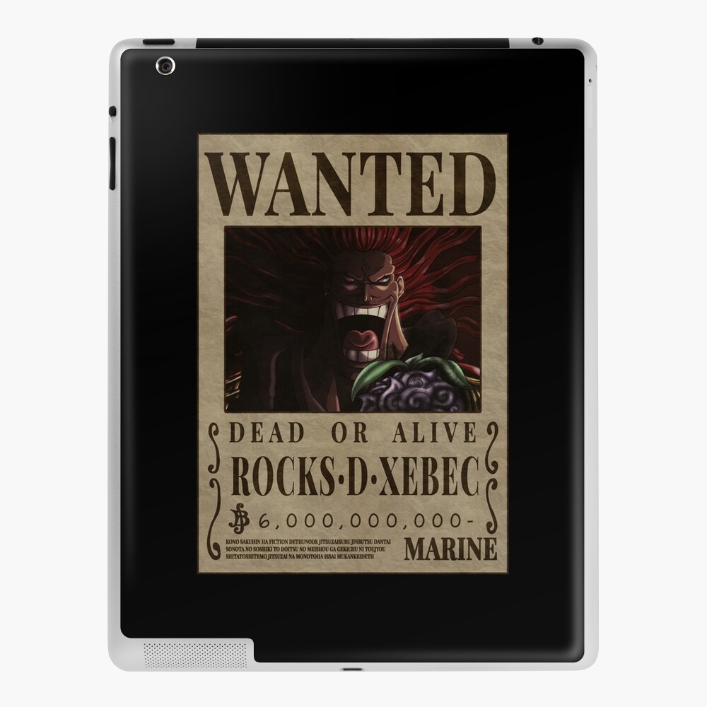 Rocks D Xebec One Piece Bounty Rocks Wanted | iPad Case & Skin