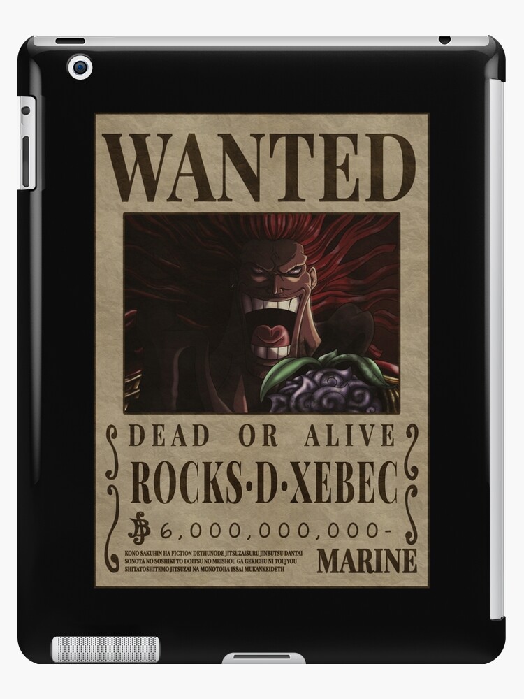 Rocks D Xebec One Piece Bounty Rocks Wanted | iPad Case & Skin