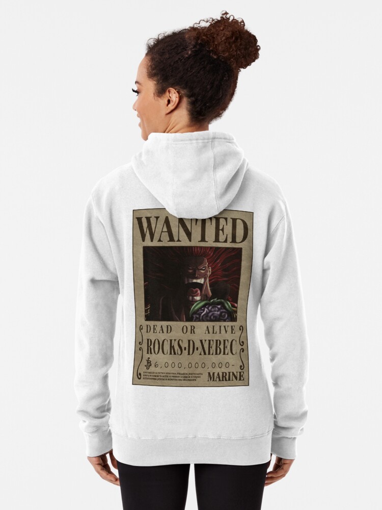 Rocks D Xebec One Piece Bounty Rocks Wanted | Pullover Hoodie