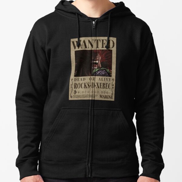 Rocks D Xebec One Piece Bounty Rocks Wanted | Pullover Hoodie