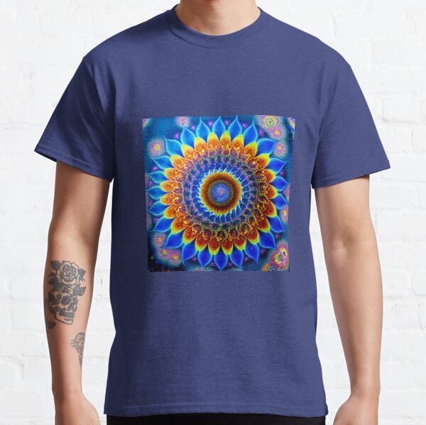 cosmic spiral rainbow fantasy waystation library #652 Classic T-Shirt