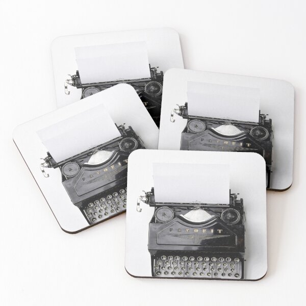 Item preview, Vintage Typewriter, Black and White Art designed and sold by modernretro.