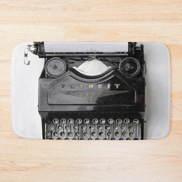 Item preview, Vintage Typewriter, Black and White Art designed and sold by modernretro.