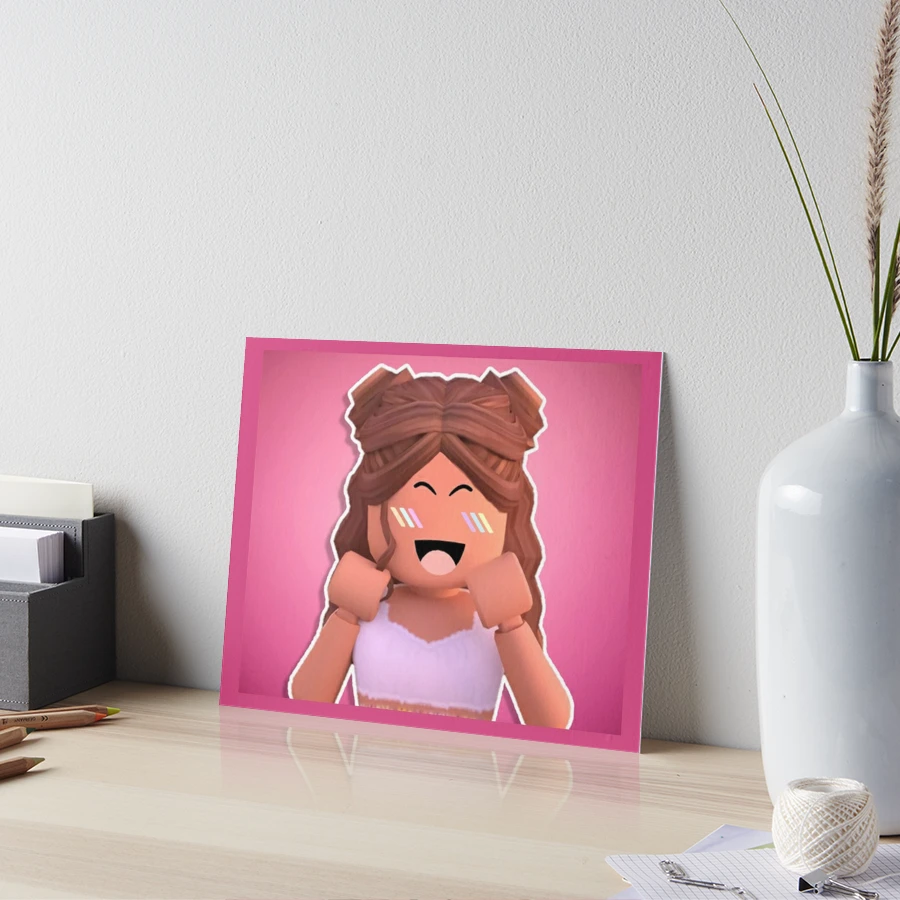 t-shirt roblox girl Photographic Print by CuteDesignOnly