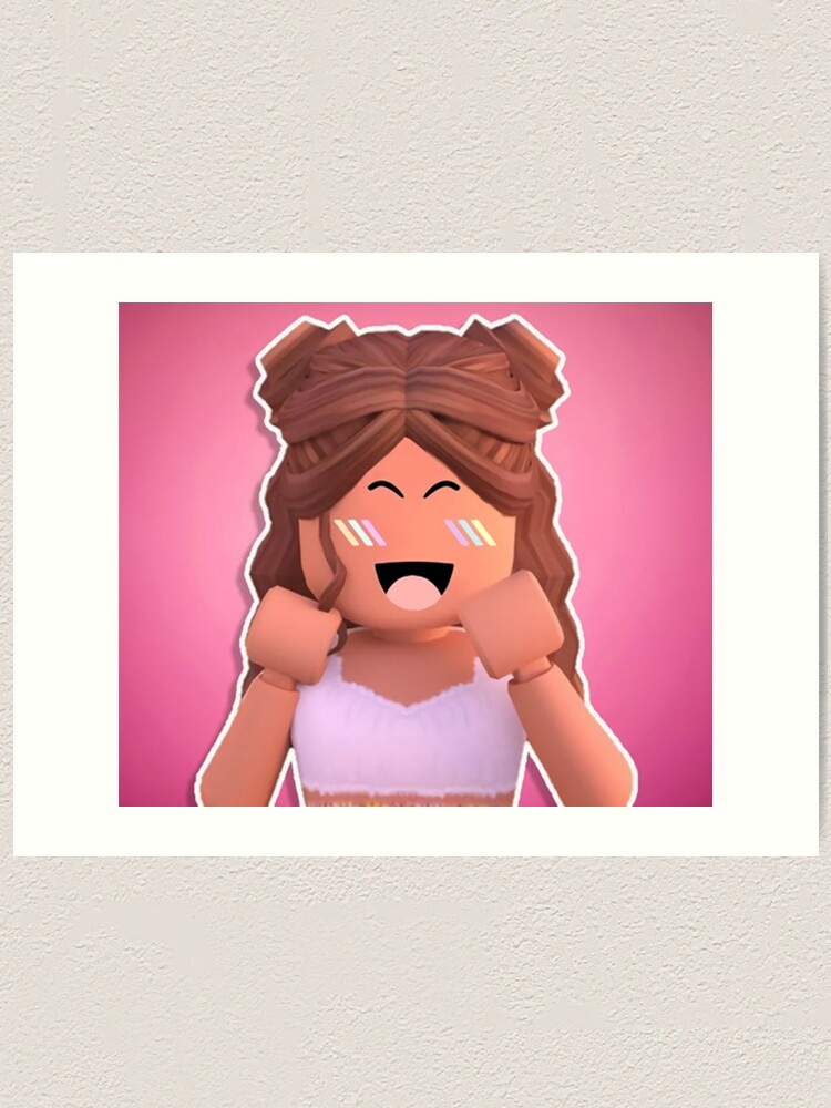 Brown hair with headband - Roblox