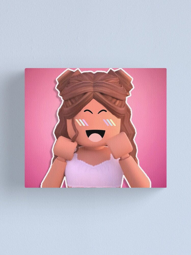 t-shirt roblox girl Canvas Print by CuteDesignOnly