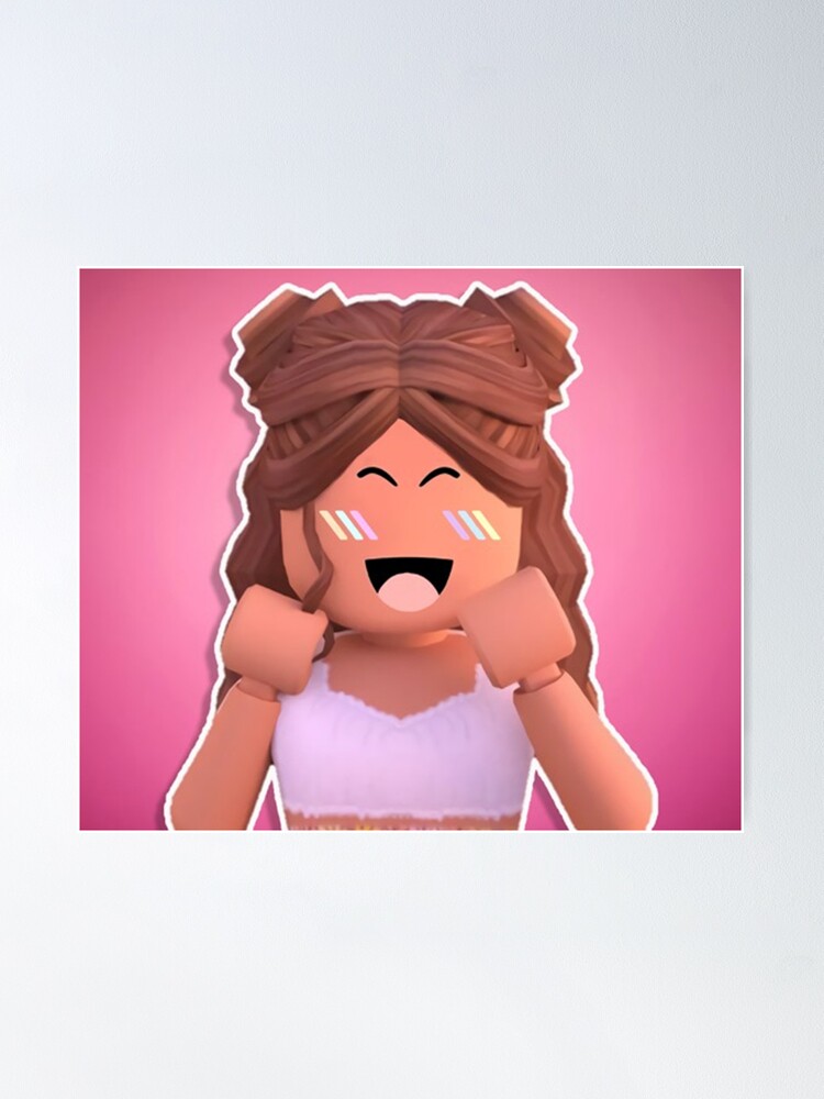 Wallpaper Roblox Girl Custom Poster Print Wall Decor